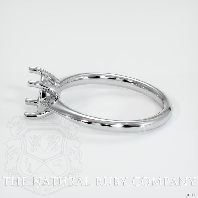 14K White Gold Solitaire Ring Setting