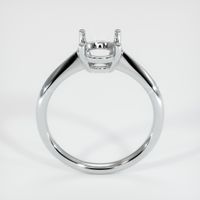 14K White Gold Solitaire Ring Setting Image