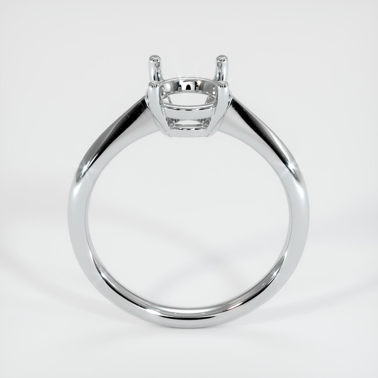 14K White Gold Solitaire Ring Setting