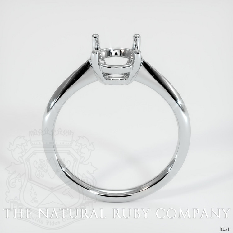 14K White Gold Solitaire Ring Setting