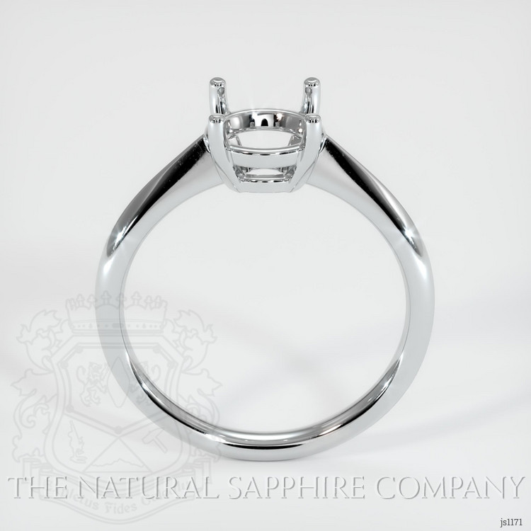 14K White Gold Solitaire Ring Setting