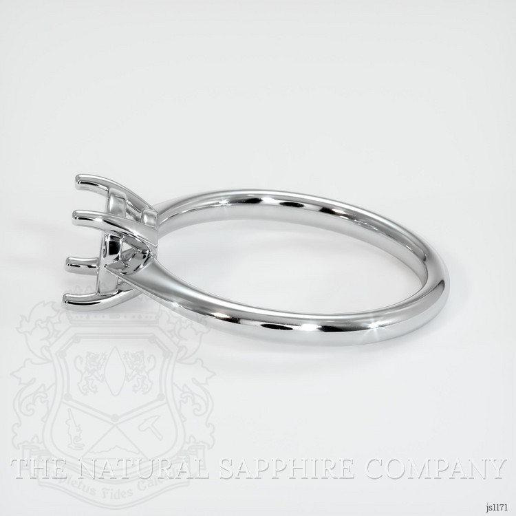 18K White Gold Solitaire Ring Setting