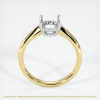 14K White & Yellow Solitaire Ring Setting Image