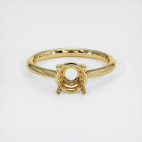 10K Yellow Gold Solitaire Ring Setting Image