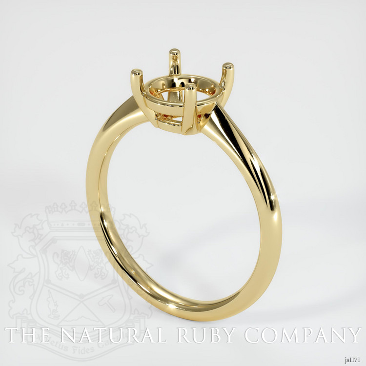 14K Yellow Gold Solitaire Ring Setting