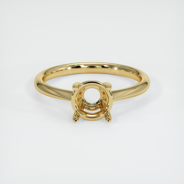 14K Yellow Gold Solitaire Ring Setting