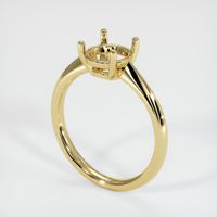 18K Yellow Gold Solitaire Ring Setting Image