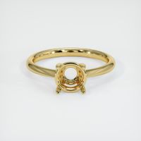 18K Yellow Gold Solitaire Ring Setting Image