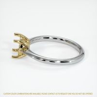 14K Yellow & White Solitaire Ring Setting Image