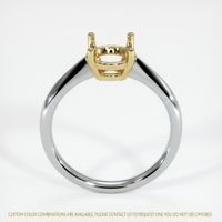 14K Yellow & White Solitaire Ring Setting Image