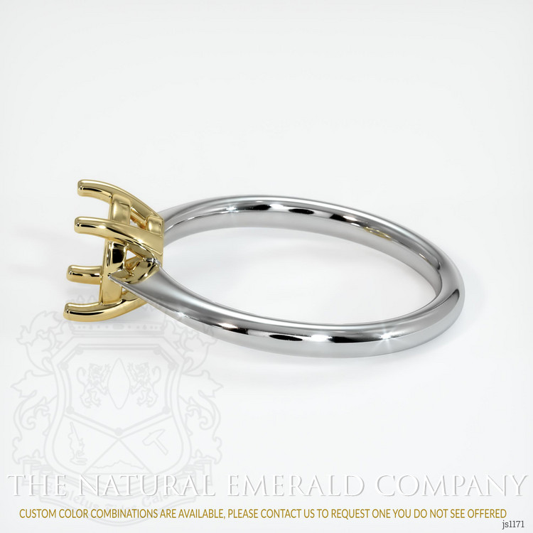 18K Yellow & White Solitaire Ring Setting