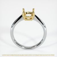 18K Yellow & White Solitaire Ring Setting Image