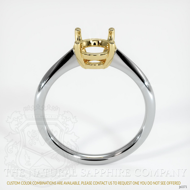 18K Yellow & White Solitaire Ring Setting