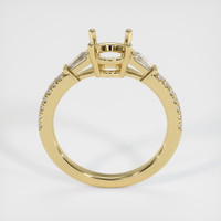 10K Yellow Gold Three Stone Ring Setting Image