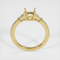 18K Yellow Gold Three Stone Ring Setting Image