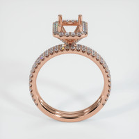 14K Rose Gold Pave Ring Setting Image