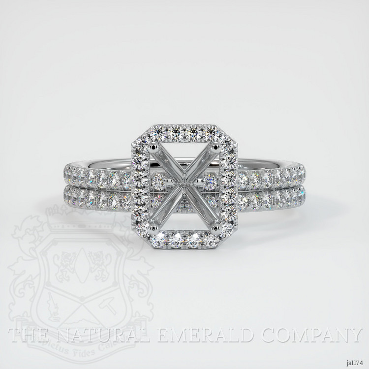 Silver Pave Ring Setting