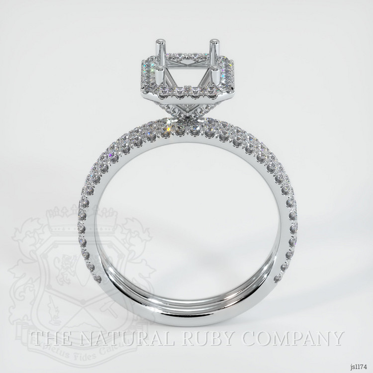 Silver Pave Ring Setting