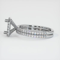 18K White Gold Pave Ring Setting Image