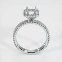 18K White Gold Pave Ring Setting Image