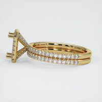 14K Yellow Gold Pave Ring Setting Image