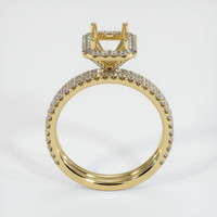 14K Yellow Gold Pave Ring Setting Image
