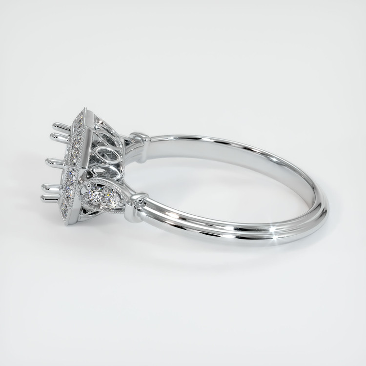 Platinum 950 Antique Style Ring Setting