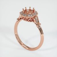 14K Rose Gold Antique Style Ring Setting Video