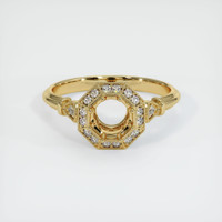 10K Yellow Gold Antique Style Ring Setting Image