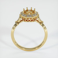 10K Yellow Gold Antique Style Ring Setting Image