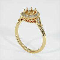 18K Yellow Gold Antique Style Ring Setting Video