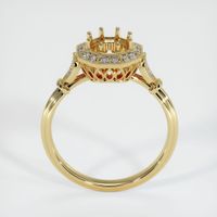 18K Yellow Gold Antique Style Ring Setting Image