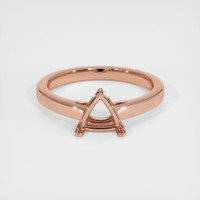 14K Rose Gold Solitaire Ring Setting Image