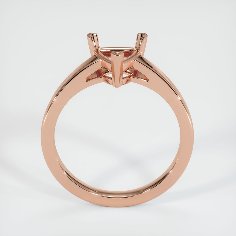14K Rose Gold Solitaire Ring Setting