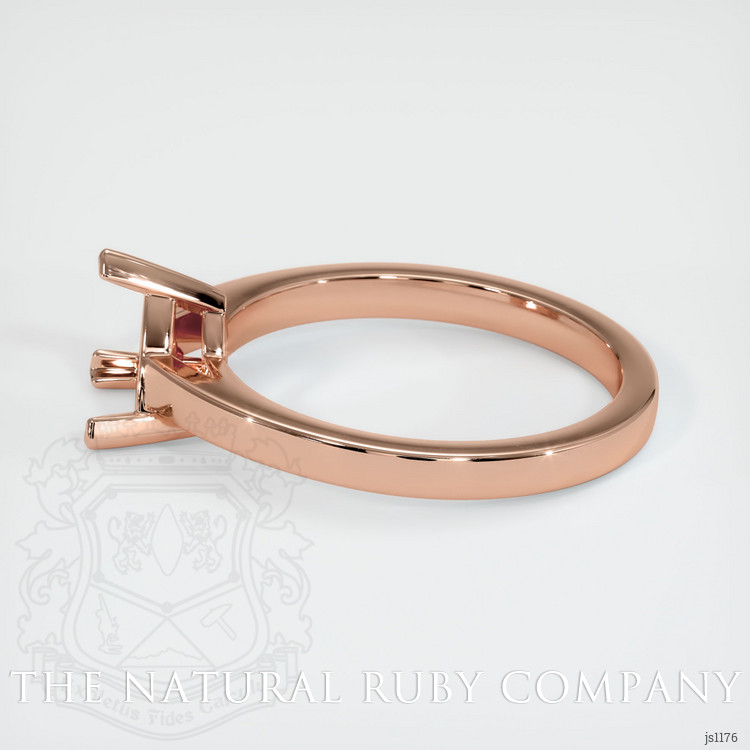 14K Rose Gold Solitaire Ring Setting