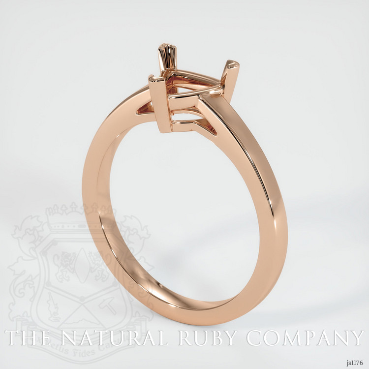 18K Rose Gold Solitaire Ring Setting