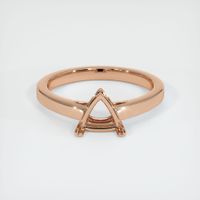 18K Rose Gold Solitaire Ring Setting Image