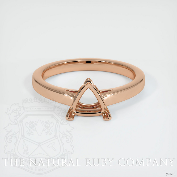 18K Rose Gold Solitaire Ring Setting