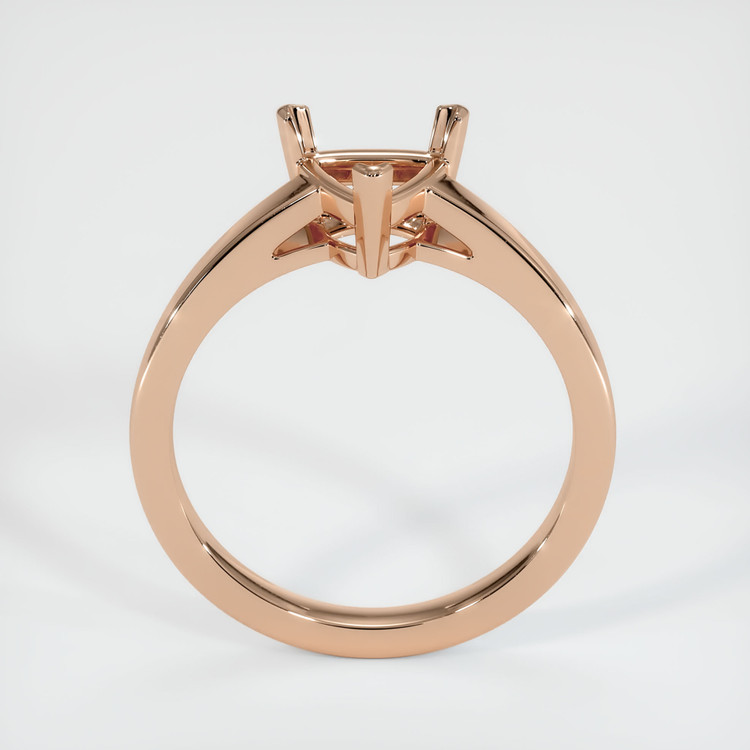 18K Rose Gold Solitaire Ring Setting