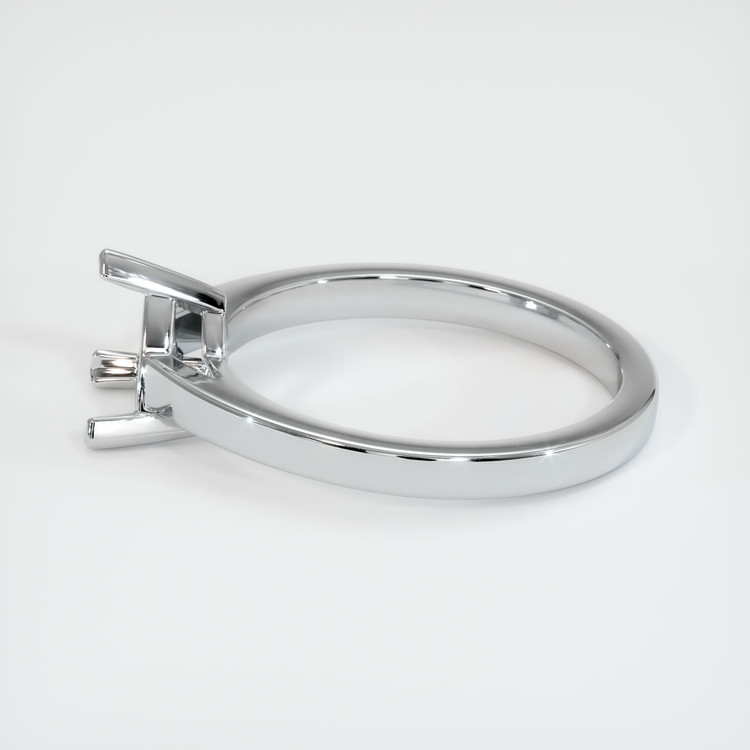 10K White Gold Solitaire Ring Setting