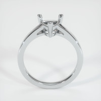 14K White Gold Solitaire Ring Setting Image