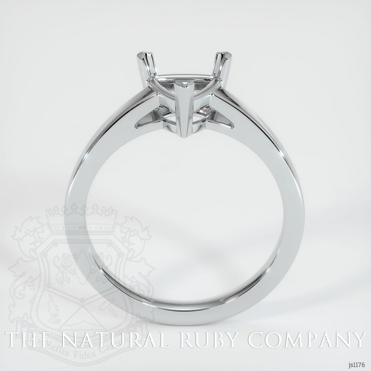 14K White Gold Solitaire Ring Setting