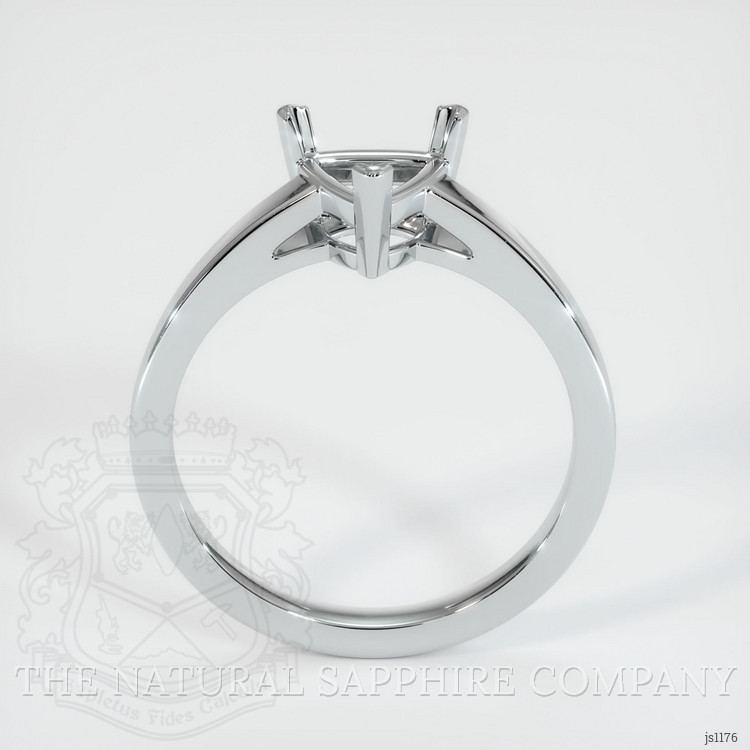 14K White Gold Solitaire Ring Setting