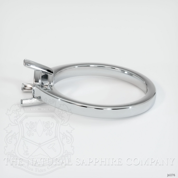 14K White Gold Solitaire Ring Setting