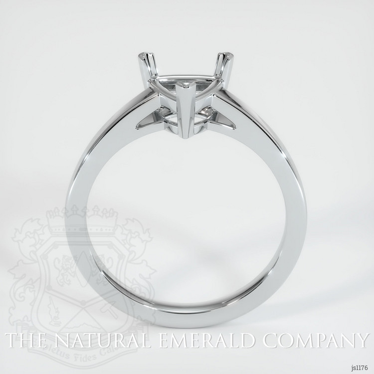18K White Gold Solitaire Ring Setting