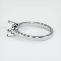18K White Gold Solitaire Ring Setting Image