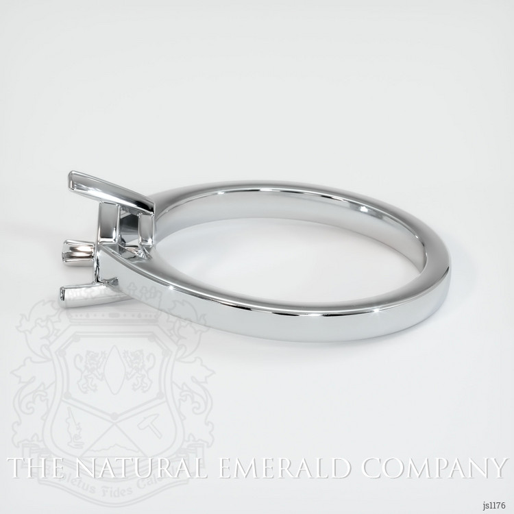 18K White Gold Solitaire Ring Setting