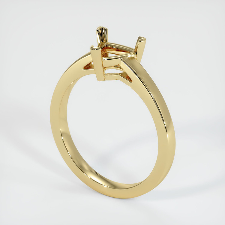 14K Yellow Gold Solitaire Ring Setting
