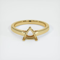 14K Yellow Gold Solitaire Ring Setting Image