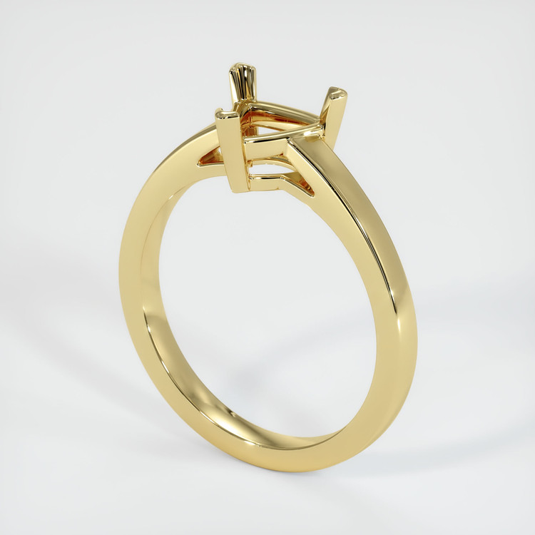18K Yellow Gold Solitaire Ring Setting